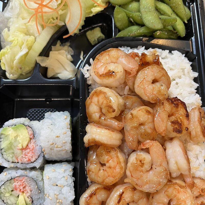 Shrimp Bento Teriyaki